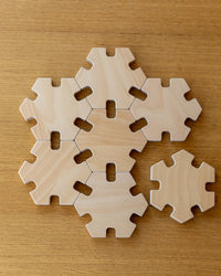 ZERO | Posavasos de madera Snowflake