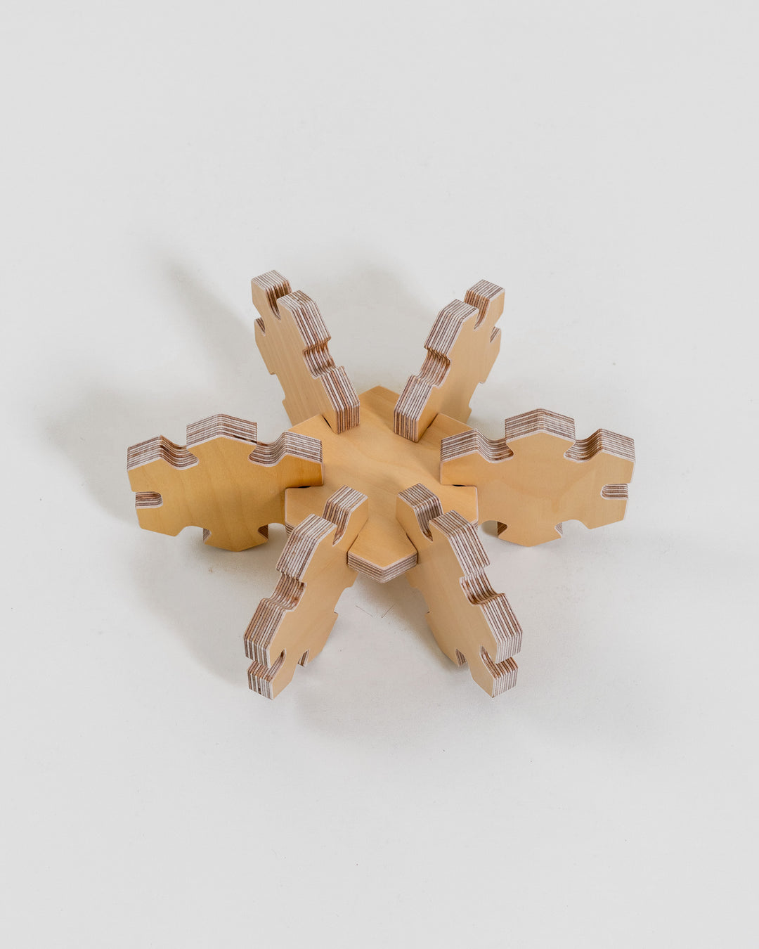posavasos madera snowflake