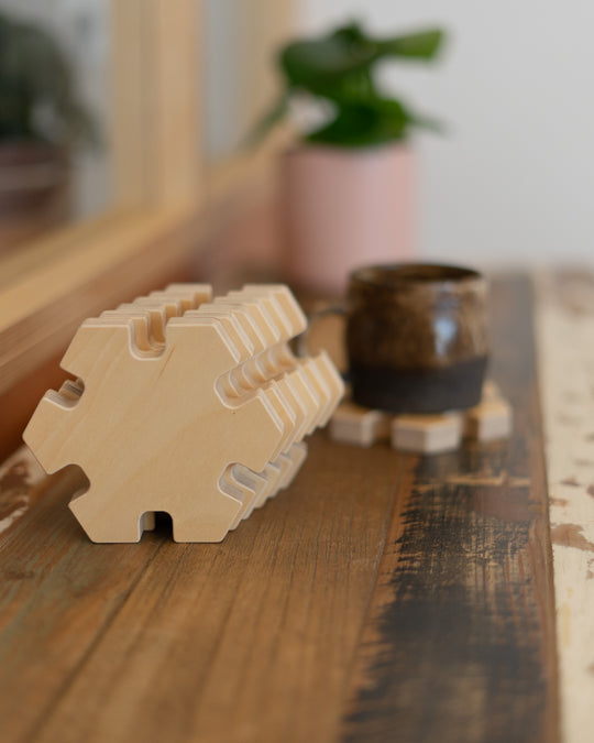ZERO | Posavasos de madera Snowflake