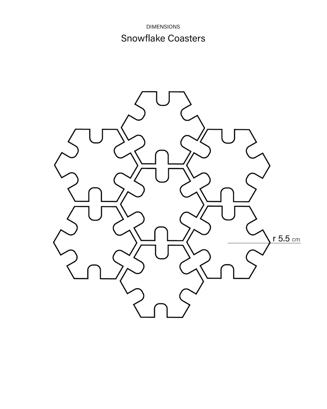ZERO | Snowflake coasters