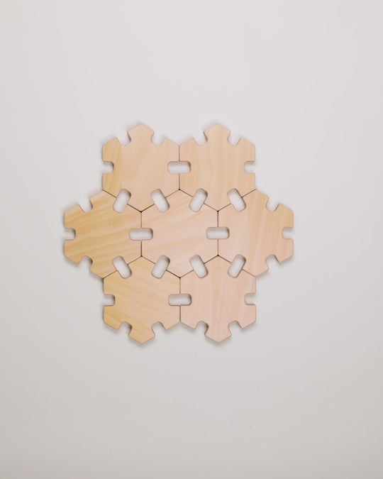 ZERO | Posavasos de madera Snowflake