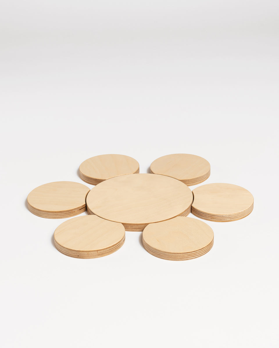 ZERO #3 | Daisy coasters set - large
